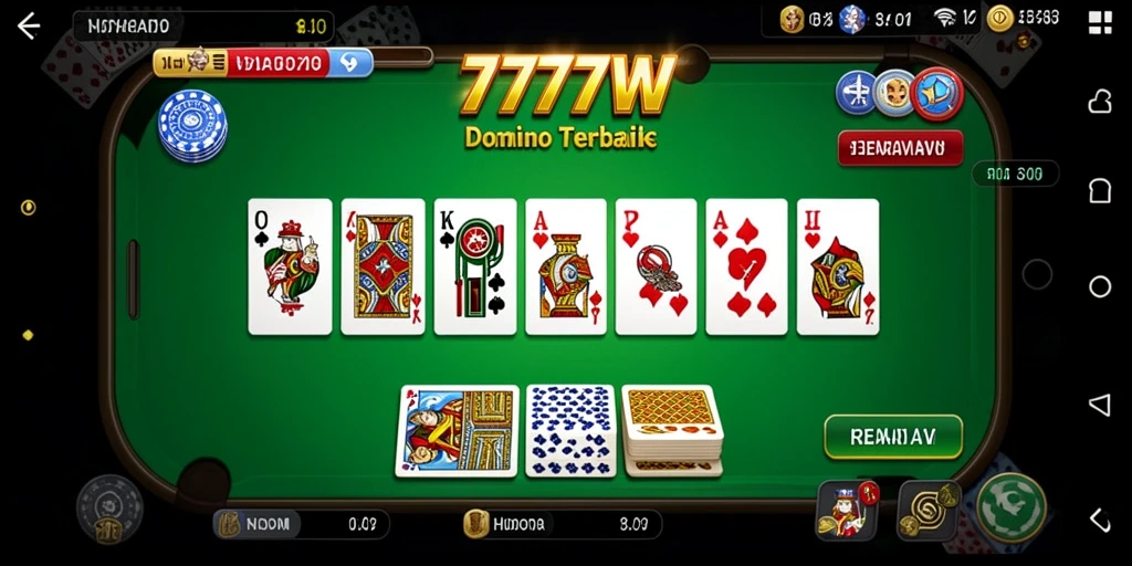 Tampilan gameplay seru dari 7777W dengan fitur menarik.