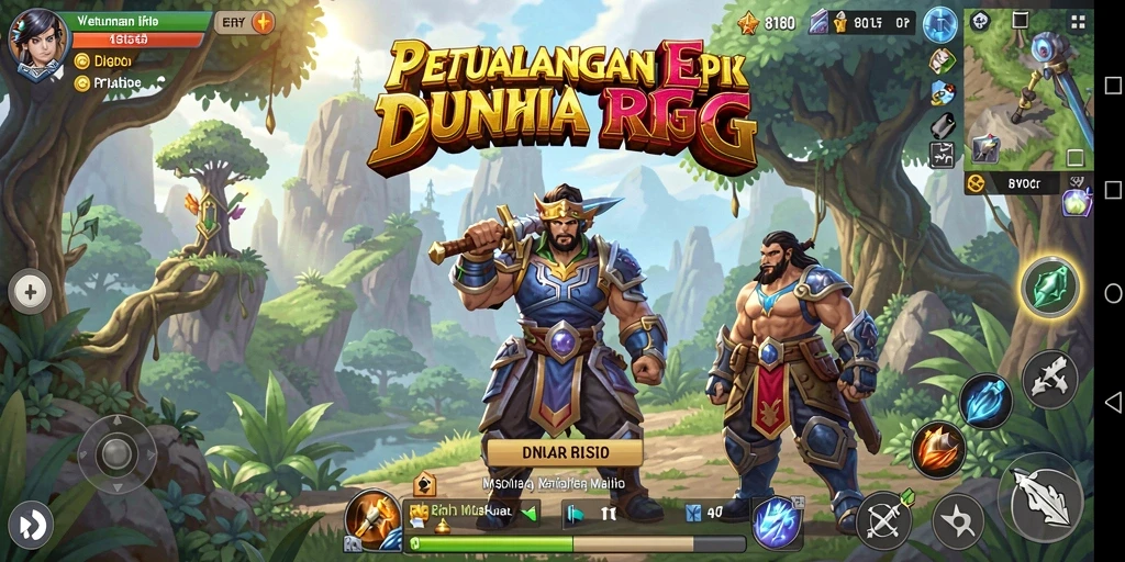 Tampilan gameplay yang mengesankan di dunia RPG.