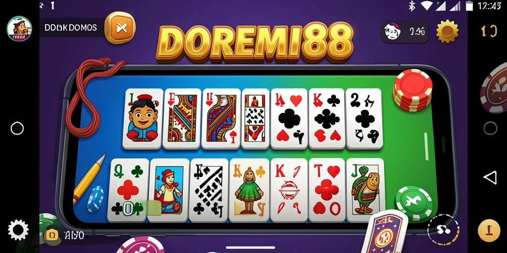 Tampilan menarik permainan Domino DOREMI88.