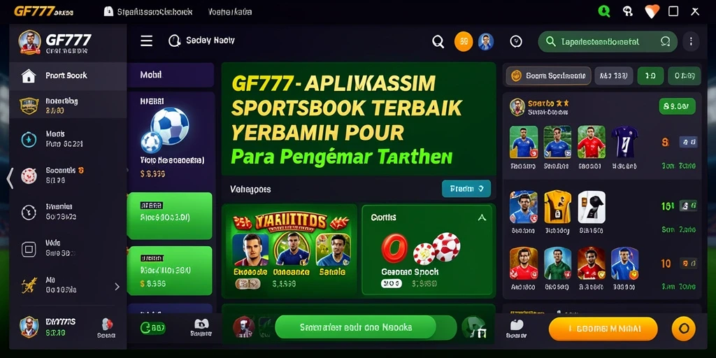 Screenshot dari gameplay GF777 yang menampilkan taruhan olahraga yang menarik.