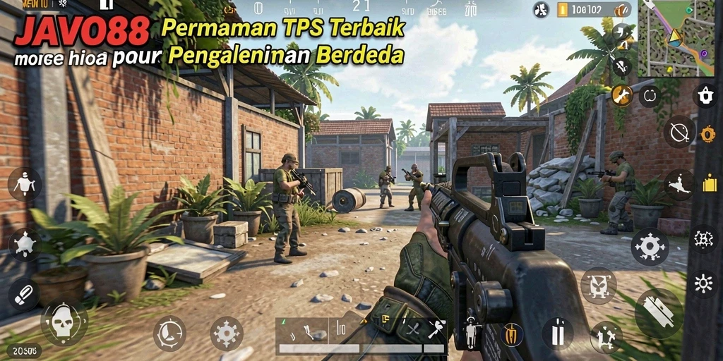 Tangkapan layar utama gameplay <strong>JAVO88</strong> memperlihatkan aksi menegangkan di medan perang.