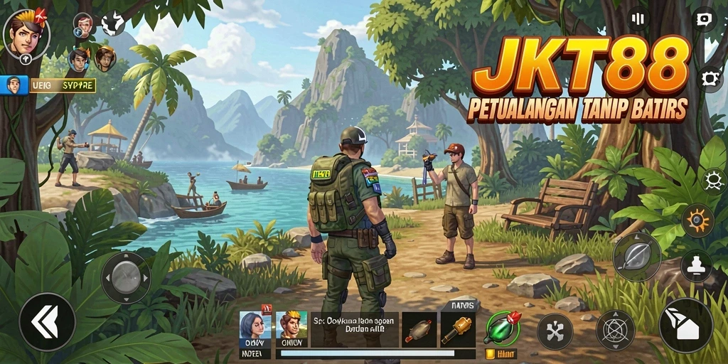 Screenshot gameplay JKT88 menampilkan petualangan epik di dunia terbuka.
