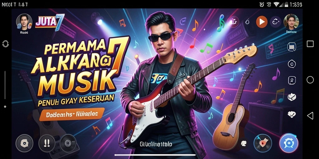 Tampilan gameplay JUTA7 yang menarik dan penuh warna.