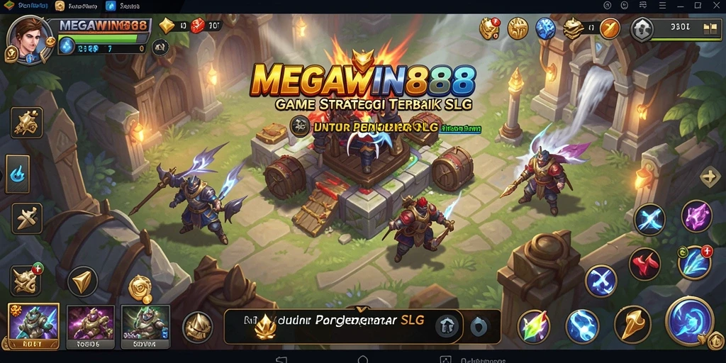 Tampilan gameplay menarik dari MEGAWIN888 dengan strategi SLG.