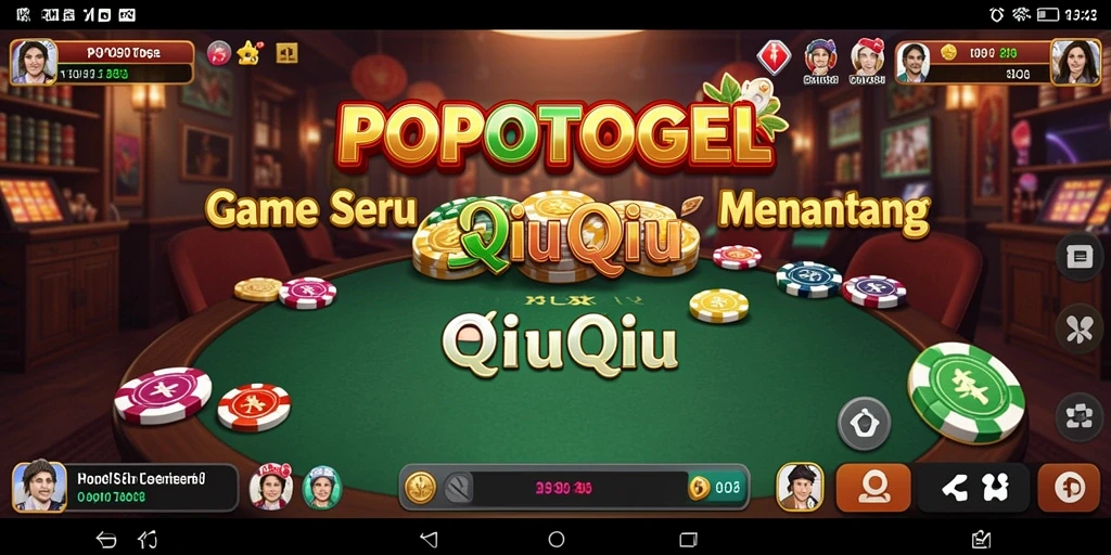 Gameplay seru saat bermain QiuQiu di POPOTOGEL.