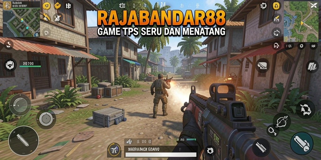 Screenshot gameplay RAJABANDAR88 yang menampilkan aksi seru di medan perang.