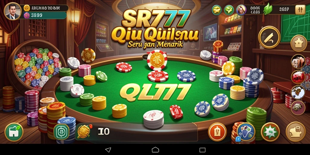 Screenshot SR777 menampilkan aksi mendebarkan permainan QiuQiu.