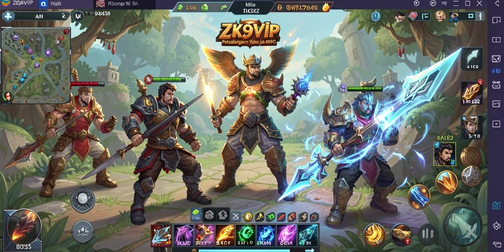 Tampilan gameplay ZK9VIP yang mendebarkan dan penuh aksi.